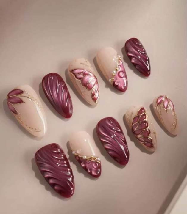 Korean%20Press%20On%20Nails,%20korean%20artificial%20high%20quality%20Nails,%20natural%20looking,%20deal,%20Cateye%20Nails%20Pack%20of%2012,%20Magnetic%20Cat%20Eye%20Nail%20Polish%20Look,%20Press%20On%20Nails%20for%20Girls,%20Beautiful%20Korean%20Style%20Nails,%20Reusable%20Fake%20Nails,%20Nail%20Art%20Design,%20Glossy%20nude%20Nails%20-%20Image%207