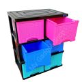 Damro Daxer 6 in 1 and 8 in 1 drawer cupboard baby drawer wardrobe office cupboard bed side cupboard multi color home drawer cupboard. 