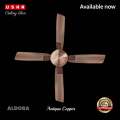 USHA Aldora 1320mm Premium Ceiling Fan (Antique Copper). 