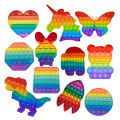 Push Pop Bubble Fidget Sensory Toy Stress Relief Toys Pack for Kids Adults Rainbow Anti-Anxiety Tools Office Stress Relief Toys. 