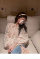 Sf2971🌺Ready to ship🌺Korean fashion long sleeve women puff sleeve shirt ultra-thin soft. 