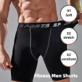 Men Fitness Shorts Boxers Black Gray L XL XXL Sports Training Elasticity Wicking Sweat Quick Dry Tight Compression Pants.