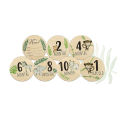 Wooden baby milestone commemorative wooden piece Welcome newborn photography props month round plaque. 