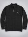 Knitted Quarter Zip Sweater for mens comfortable. 