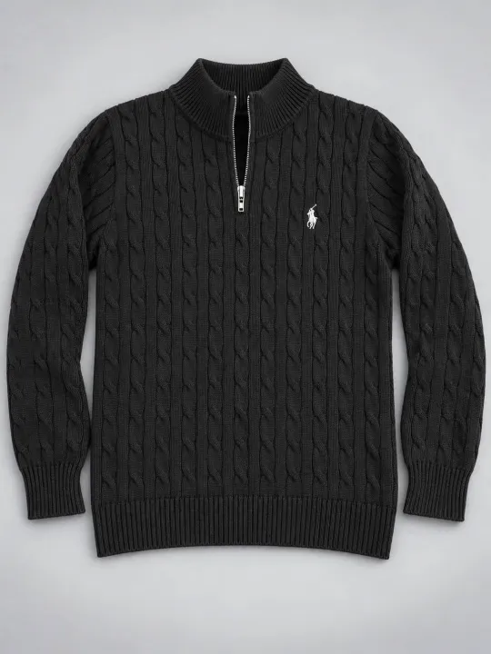 Knitted%20Quarter%20Zip%20Sweater%20for%20mens%20comfortable%20-%20Image%202