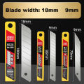 Deli 30/50/100pcs Knife Blade 9mm 18mm SK5 Metal Blades for Home School Supplies Art Craft Paper Box Cutting Utility Knife Tool. 