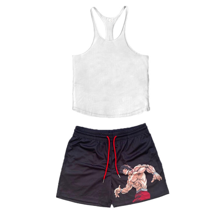 Anime%20Hanma%20Baki%20Set%20Print%20Shorts+Vest%20Performance%20Streetwear%20Beach%20Shorts%20Casual%20Loose%20Men%20Elastic%20Waist%20Shorts%20White%20Vest%20Set%20-%20Image%206