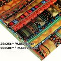5 pcs African printed cotton fabrics with ethnic patterns,quilted fabric, sewn in a quarter bundle, suitable for DIY.