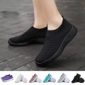 Women Vulcanized Shoes High Quality Women Sneakers Slip On Flats Shoes Women Loafers Plus Size 43 Walking Flat.