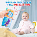 Soft Baby Crinkle Book Set, Bath Books,Nontoxic Fabric Soft Cloth Books for Babies,Early Education Toys Giftable. 