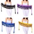 Thailand/India/Arab Dancer Sequins Tassels Skirt Women Belly Dance Hip Scarf Wrap Belt Dancer Skirt Female Show Costumes.