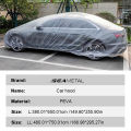 SEAMETAL Disposable Car Cover Indoor Dustproof PEVA Car Cover Transparent Soft Scratch-Free Auto Exterior Protector Universal. 