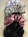 Luxury Satin Silk  Night sleep Cap | Hair bonnet | Satin silk wide band for girls. 