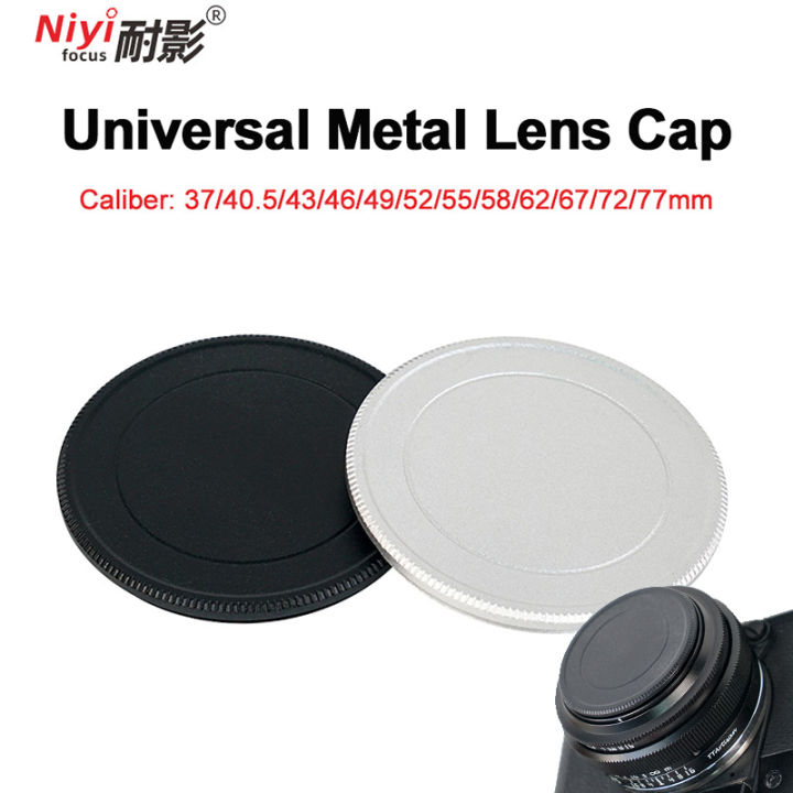 Metal Camera Lens Cap 37mm 40.5mm 43mm 46mm 49mm 52mm 55mm 58mm 62mm 67mm Screw-in Camera Cover Front Cap for