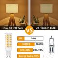 Brightest G9 LED Lamp AC220V 5W 7W 9W 12W Ceramic SMD2835 LED Bulb Warm/Cool White Spotlight replace Halogen light. 