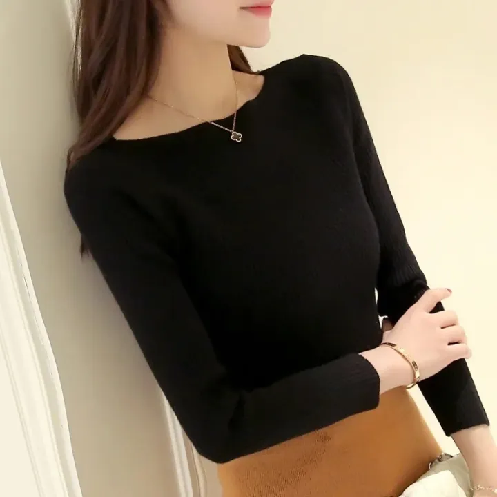 Casual%20Long%20Sleeve%20Knitted%20Sweater%20Autumn%20O-neck%20Office%20Pullover%20Winter%20Women%20Clothes%20Korean%20Style%20Slim%20White%20Knitwear%20Pull%207571%20-%20Image%204
