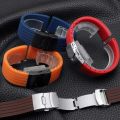 18mm 20mm 22mm 24mm Quick Release Silicone Watchband for Watch Gt3/Gt4 46mm for for Strap Sport Bands.
