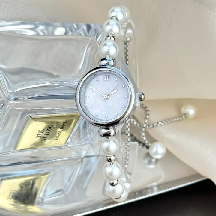 French%20Romantic%20Pearl%20Pull%20Cord%20Handheld%20Watch%20Elegant%20Small%20Fashion%20Bracelet%20Quartz%20Wristwatch%20Stylish%20Portable%20Timepiece%20-%20Image%203