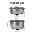 51MM Pressurized Coffee Filter Basket Espresso Portafilter Basket Detachable Espresso Machine Portafilter Basket Replacement. 