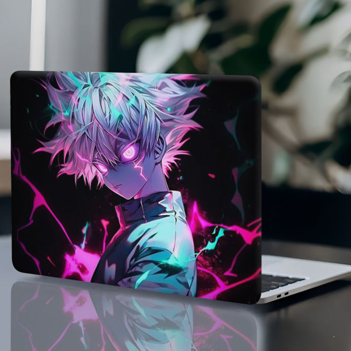 2Pc, Youth Fighter Anime Character Laptop Sticker, Computer Protective Case Scratch-resistant Self-adhesive Long-lasting, easy