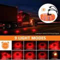 USB Rechargeable Warning Light LED Road Flares Emergency Lights Roadside Safety Beacon Disc Flashing Magnetic Beacon. 