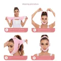 Reusable Double Chin Reducer- V Line Mask -Double Chin Remover-Facial Slimming Chin Strap-Chin Up Mask Face Lifting Belt V Shape. 