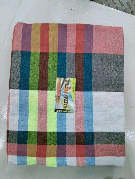 Cotton%20Panel%20Check%20Bedsheet%20Multicolor%20Only%20Bedsheet.%20(No%20Pillow%20Cover%20)%20-%20Bed%20Sheet%20-%20Image%206