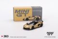 Mini GT #  363 Lamborghini Aventador SVJ Roadster in Oro Elios (golden) with safe box sealed unit Diecast Matel Toys Gifts for kids & collectors in 1/64 Scale. 