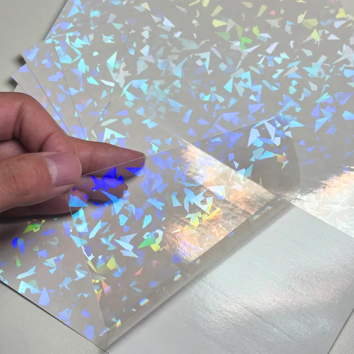50%20Sheets%20Holographic%20Vinyl%20Sticker%20Paper%20Clear%20A6%20Self%20Adhesive%20Waterproof%20Cold%20Lamination%20Film%20Gem%20Rainbow%20Sand%20Star%20Patterns%20-%20Image%207