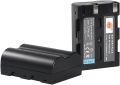 DSTE 2PCS NP-400 D-LI50 (2300mAh/7.4V) Battery Charger Set Compatible for Pentax K10D, K20D Camera. 