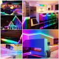 5V LED RGB Strip Light Neon USB Flexible Silicone Lights 1M Remote Control Waterproof SMD 3535 612Leds Tape Decoration for Room. 