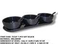 MWK Pasta Perfection Showcase Bowl in Melamine Black And White. 