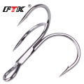 FTK Treble Hook Baitholder Bass Fishing Hook Lure Holder Fly Tying Crank Hook Set Saltwater  Needle Fishhook. 