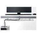 SIGNUM Cable trunking horizontal, silver-colour, 70 cm. 