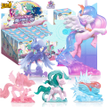 My Little Pony Blind Box Magic Doll Cartoon Creative Eraser Sparkling Space Princess Doll Girl Play House Toy .