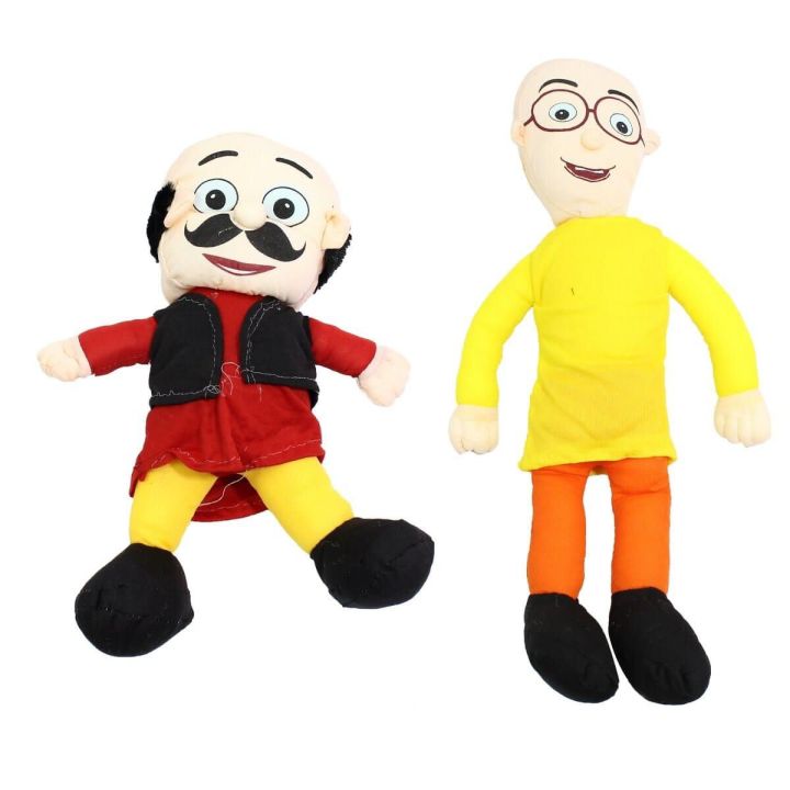 Trendy%20Children%20's%20Cartoon%20Series%20Character%20Stuffed%20Motu%20Patlu%20Soft%20Doll%20Pair%20Toy%20For%20Kids%20-%20Image%202