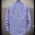 New Men's Stretch Anti-Wrinkle Striped Shirt, Formal Business Dress Shirt for Man Long Sleeve Slim Fit Casual Plaid Shirts S-5XL. 