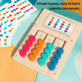 Montessori Wooden Color Matching Puzzles Logic Game - Early Education Busy Board Toy for Kids Baby Color Cognition Learning. 