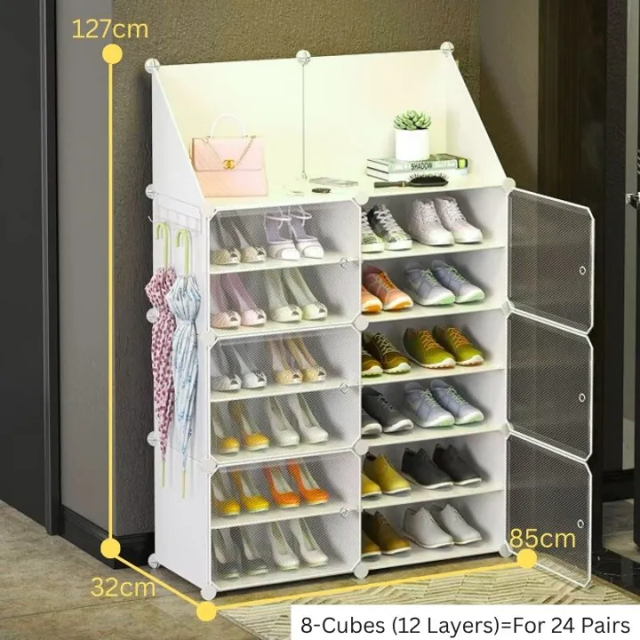 3/4/8%20Cubes%20Durable%20Plastic%20Shoe%20Rack%20%7C%20Portable%20Multi-Layer%20Shoe%20Cabinet%20%7C%20Dustproof%20Organizer%20for%20Home,%20Dorm,%20or%20Office%20-%20Image%203