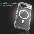Google Pixel 8 Magsafe Magnetic Case Shockproof Transparent Clear Cover for Google Pixel 8 Case Magnet. 