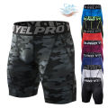 Men Fitness Compression Shorts Running Training Sport Shorts Tight Breathable Quick-drying Stretch Shorts Letter Belt Gym Shorts. 