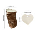 72PCS Wood Heart Guest Book Signature Guest Books Perfect Festivel Party Wedding Reception Decoration and Favor Wood Gift.