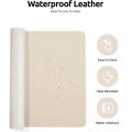 Sweet And Cute White Kitten Pu Leather Mousepad Office Desk Mat Mouse Pad Computer Speed Type Carpet Mat Player Laptop Keyboard. 