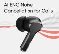 Real-me Buds T110 Bluetooth Truly Wireless in Ear Earbuds with mic, AI ENC for Calls, Google Fast Pair, 38 Hours Total Playback with Fast Charging and Low Latency Gaming Mode (white and Black). 