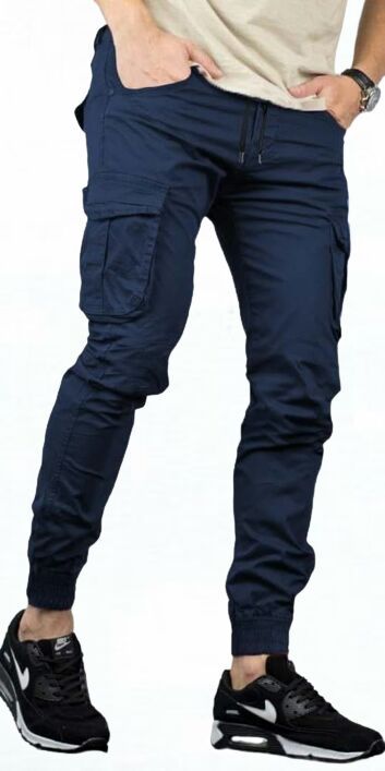 Cargo Twill Cotton Jogger Pants