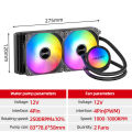 Teucer 120/240/360mm CPU Water Cooler Efficient Liquid Cooling Heatsink Colorful Radiator For LGA 20XX 1700 1200 115X AM4 AM5. 