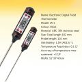 Stainless Steel Cooking Thermometers Temperature Test Pen -  Kitchen Instant Read Backlit Food Thermometer with Long Probe & LCD Screen for Grill, Meat, Candy, BBQ, Milk and Bath Water. 
