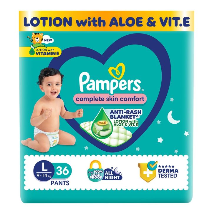 Pampers Diapers Baby Pants - Large 36 pcs