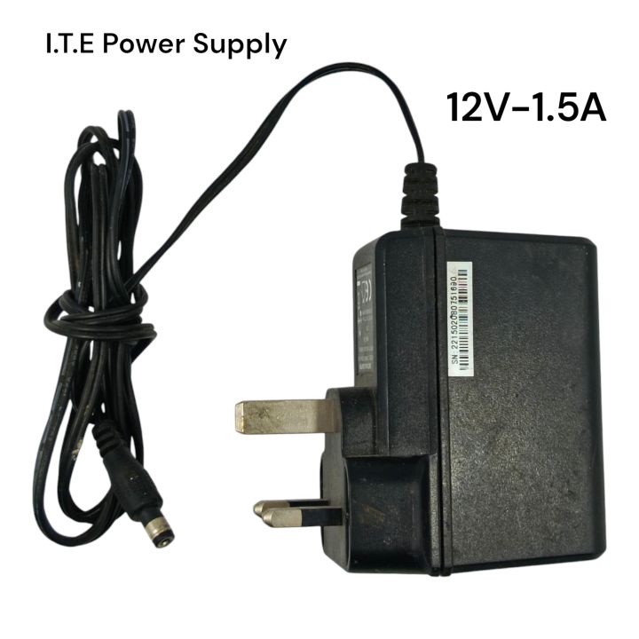 12V 1.5A I.T.E Power Supply Adapter – Universal Switching Adapter, 18W AC to DC Charger with 5.5mm x 2.1mm Tip for CCTV, Routers, Monitors, and More