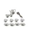 Stinnos Coffee Set - 14 Pieces - White. 